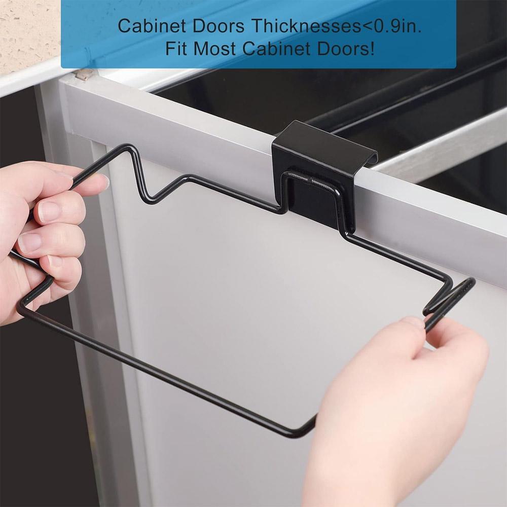 Stainless Steel Trash Bag Holder Black 10lb Clip