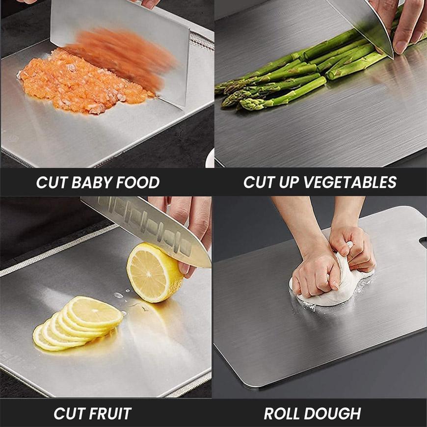 Stainless Steel Cutting Board 40x48cm Non-Stick