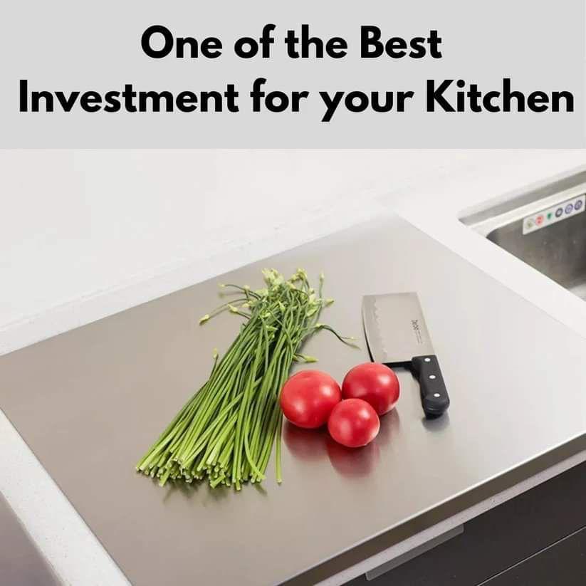 Stainless Steel Cutting Board 40x48cm Non-Stick