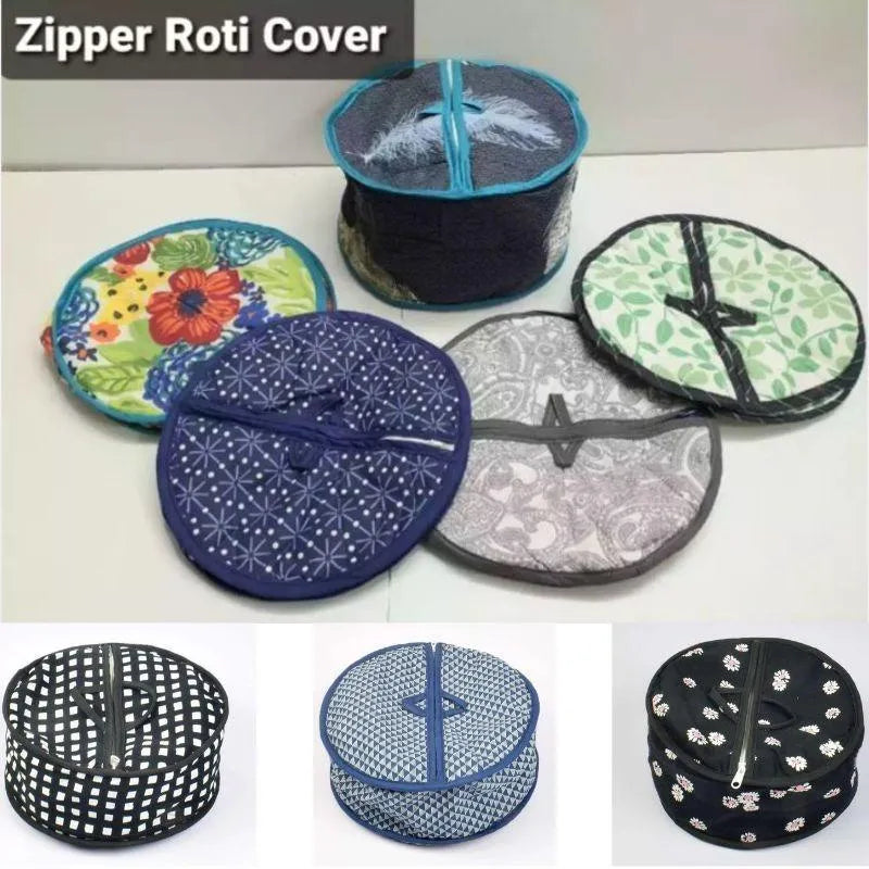 Zipper Hot Pot for Roti Warm Up, Durable Fabric, Foldable Storage