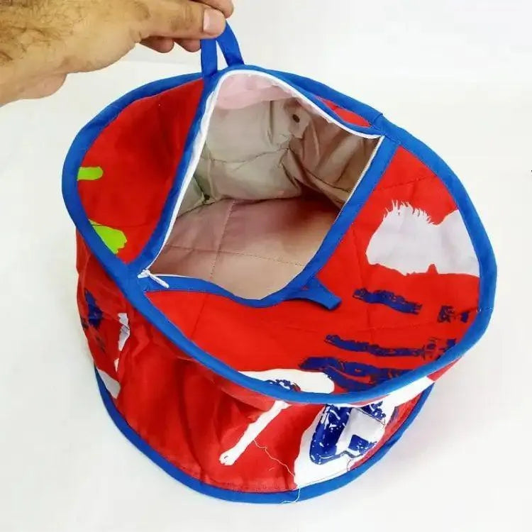 Zipper Hot Pot for Roti Warm Up, Durable Fabric, Foldable Storage