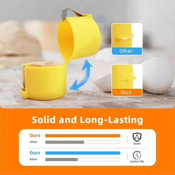 Yellow Egg Shell Cutter ABS Plastic Kitchen Tool