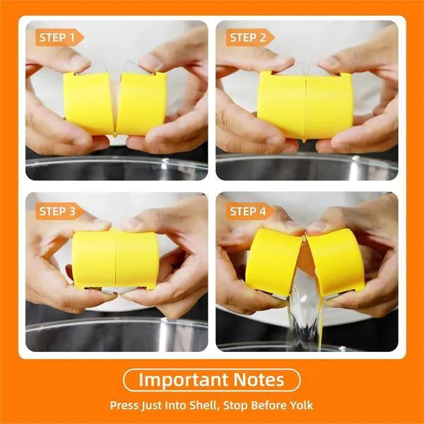 Yellow Egg Shell Cutter ABS Plastic Kitchen Tool