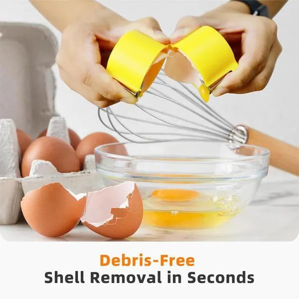 Yellow Egg Shell Cutter ABS Plastic Kitchen Tool