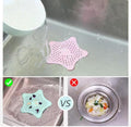 Star Shaped Silicone Drain Strainer for Kitchen Sink