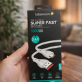 Sabawoon Super Fast USB-A to Micro Data Cable 1000mm �Fast Charging & Data Sync Cable
