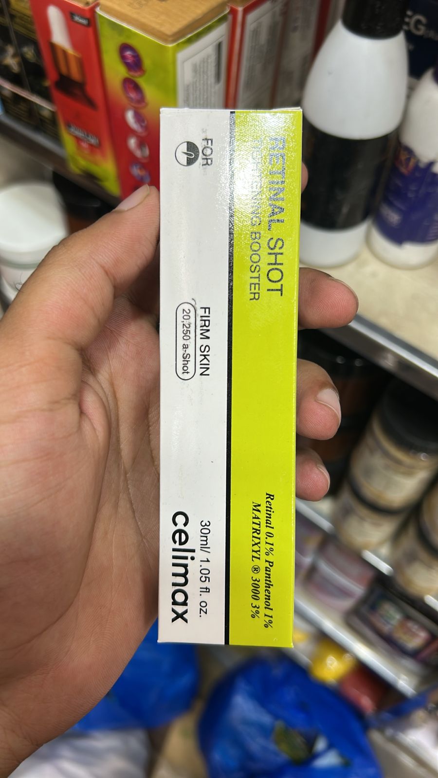 Celimax The Vita A Retinal Shot Tightening Booster �0.1% Retinal, Matryxyl 3% | Pore Minimizer, Anti-Wrinkle, Firming Booster| 30ml
