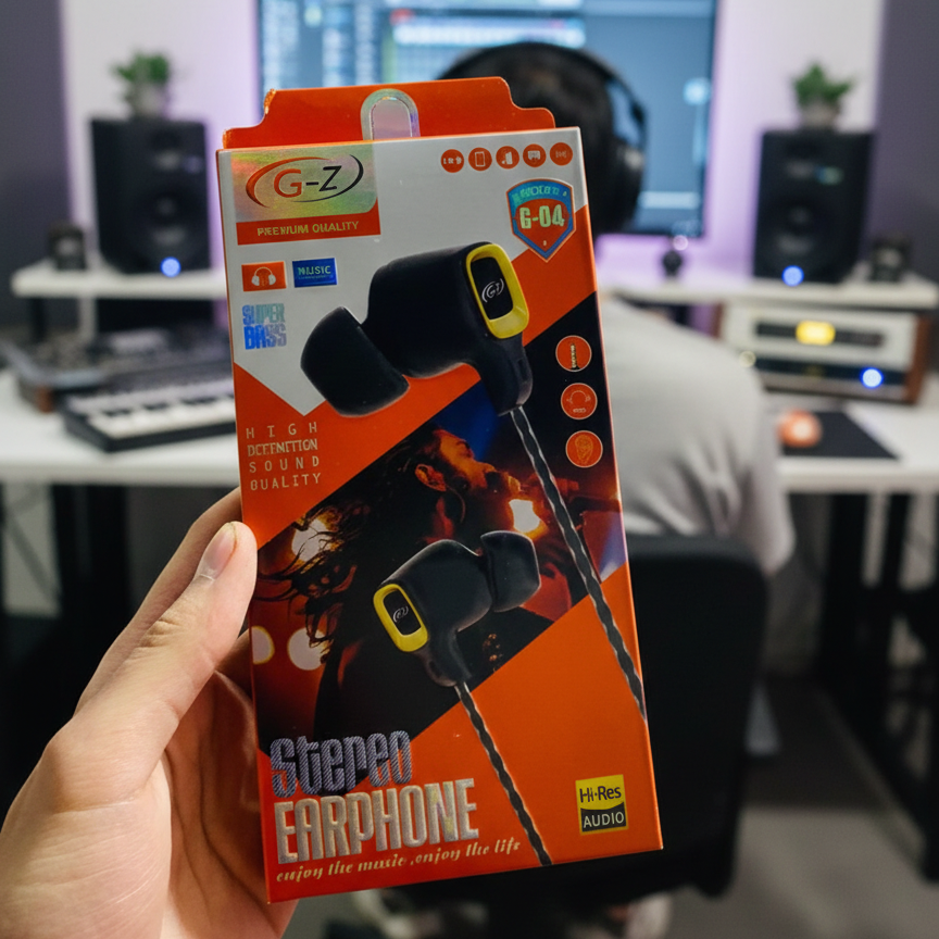 G-Z Mode G-04 Stereo Earphones | Wired Hands-Free | 3.5mm Jack | Clear Sound