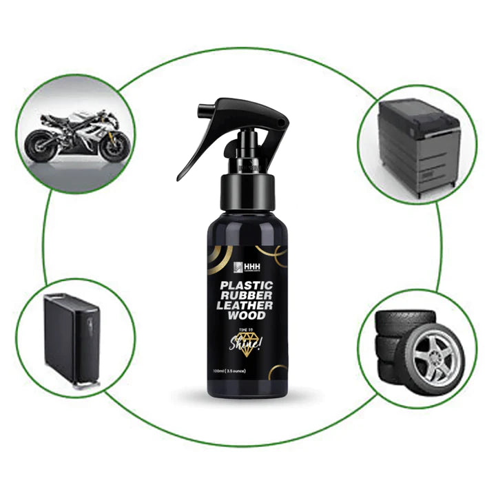 Shining spray (spray for Shinning) 100ml used on leather/Rubber/plastic/wood