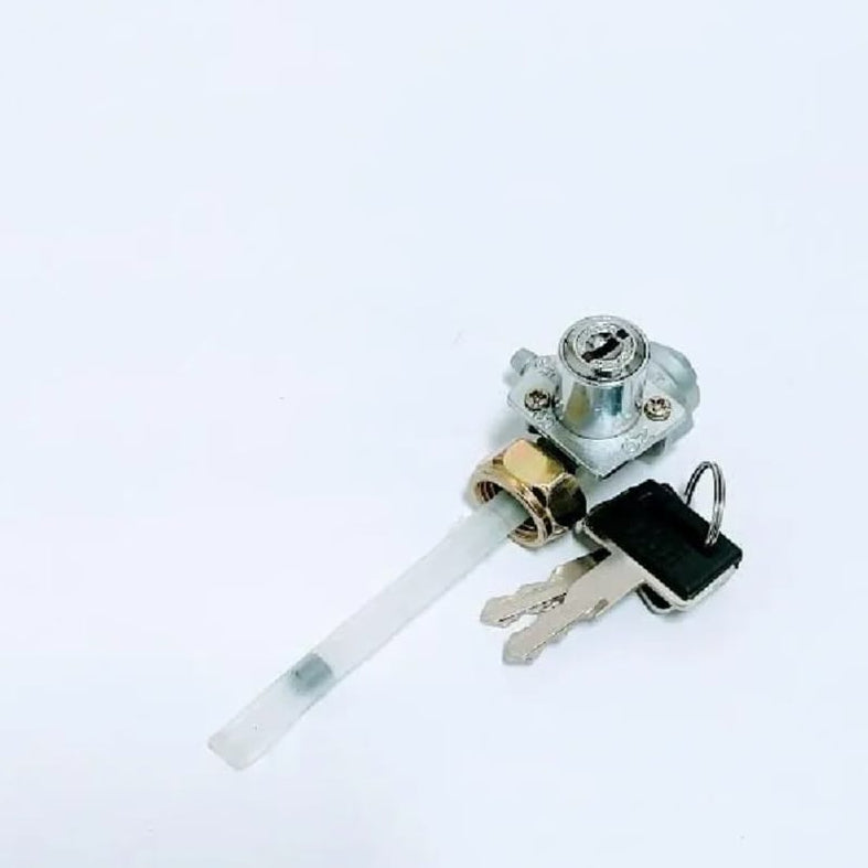 Crown Motorcycle Fuel Cock with Key Lock for Honda CD70 & CG125 �Fuel Tap Valve with Reserve Function