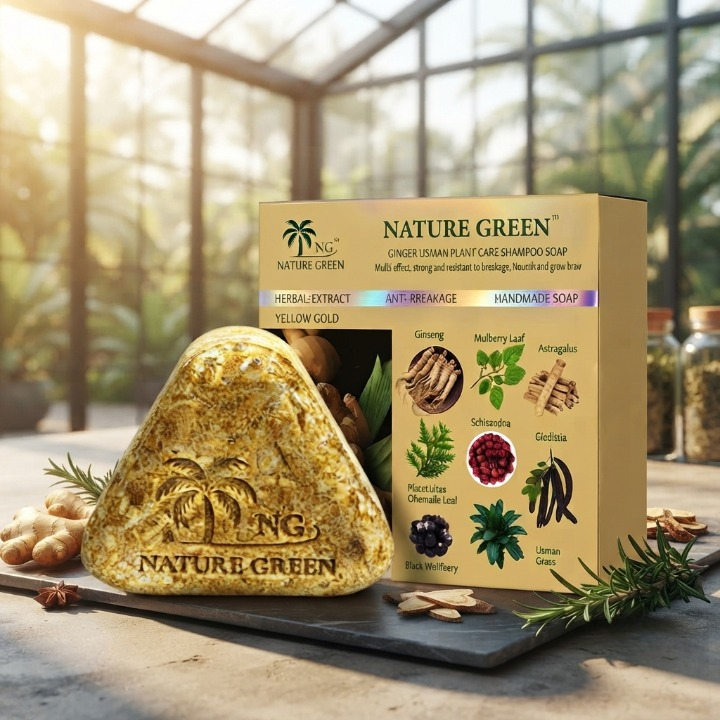 Yellow Gold Herbal Hair Soap