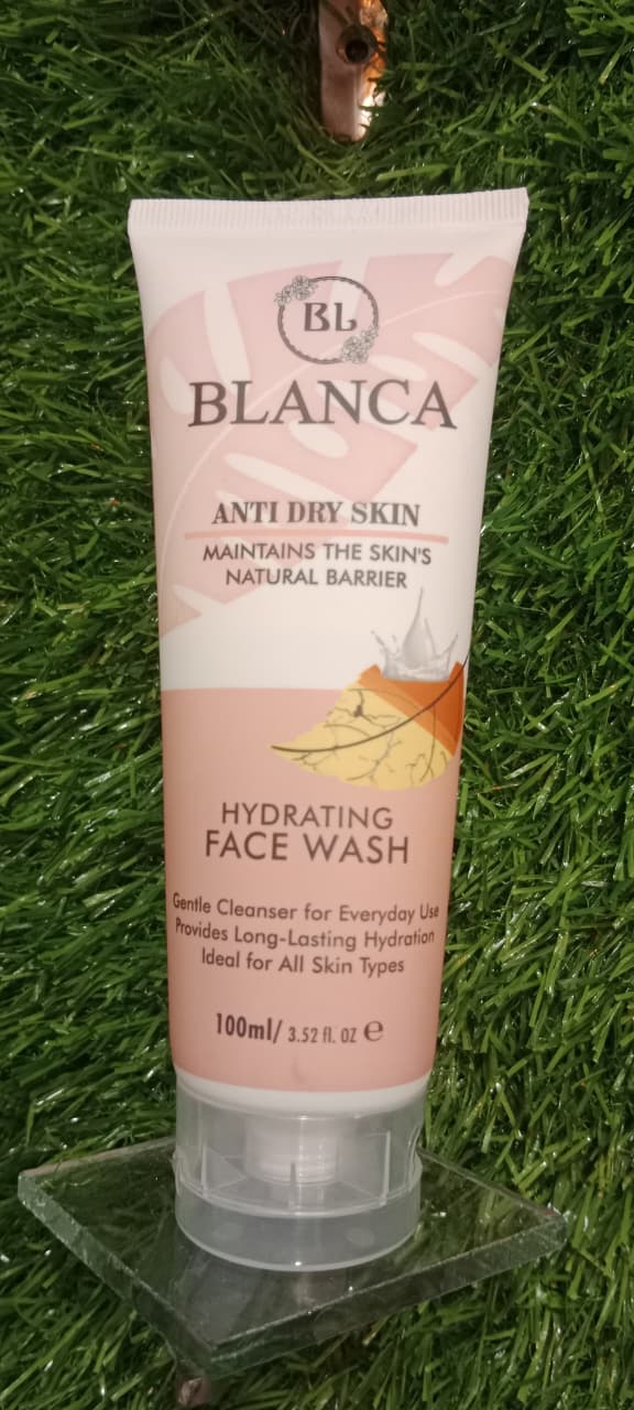 Blanca Anti Dry Skin Hydrating Facewash 100ml Gentle Cleanser For Moisturized Smooth And Healthy Skin