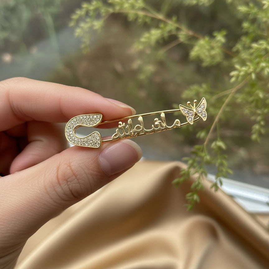 Islamic Safety Pin �Elegant And Durable Accessory With Traditional Design For Daily Wear And Spiritual Significance