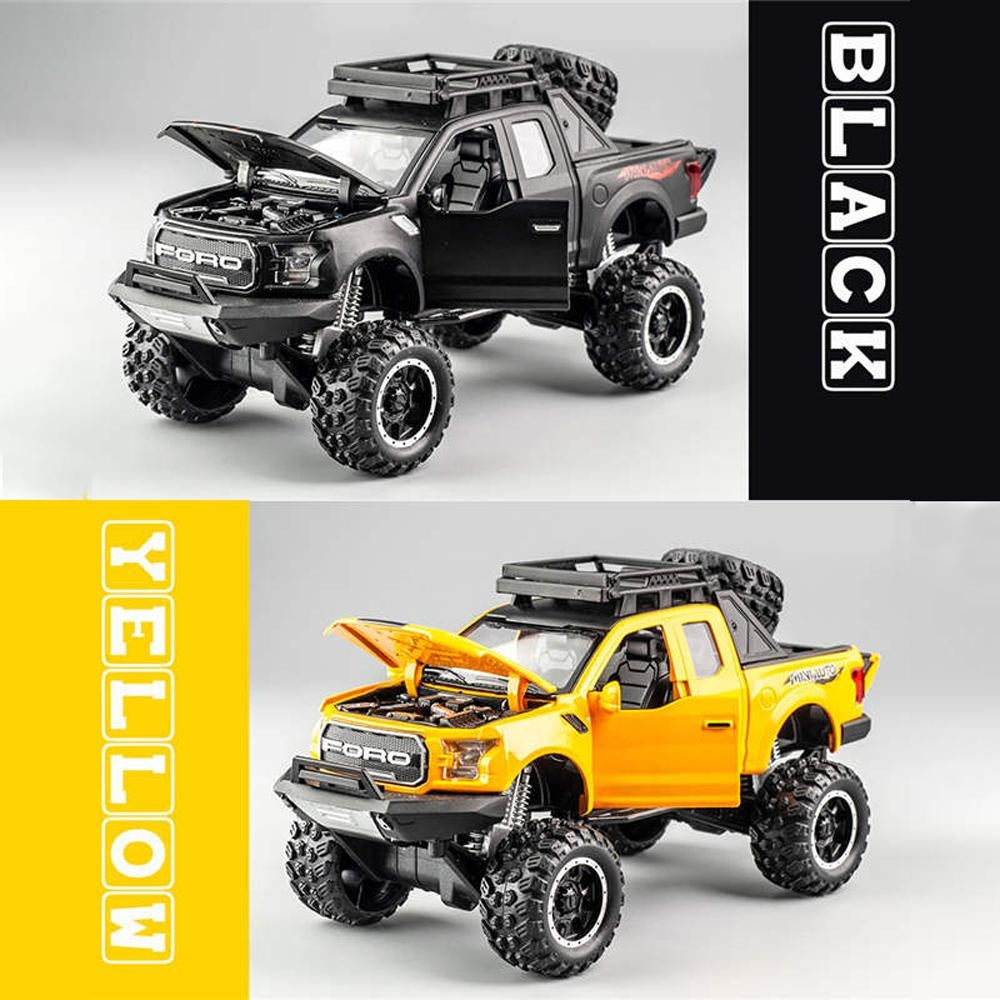 Ford F-150 Raptor Pickup Truck Toy Model With Touch Sensor �Realistic, Durable, And Easy-To-Operate (Random Colors)