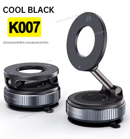 Magnetic Strong Magnetic Phone Holder Foldable Design 360? Adjustable Vacuum Mount for Car/Desk/Bathroom/Universal Use for home