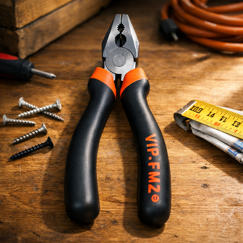 Heavy-Duty Combination Pliers �Professional Grip Hand Tool 8 Inch
