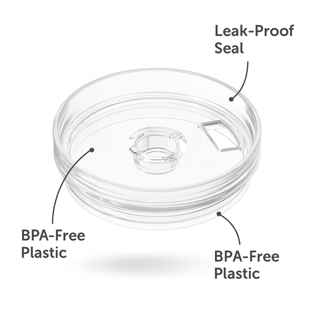 Premium Transparent Tumbler Lid �Spill-Proof, Durable, and Crystal Clear