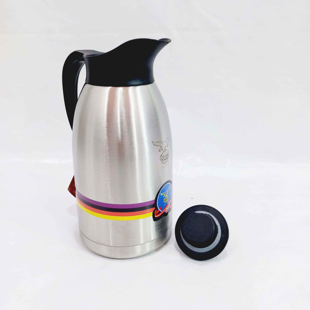 Oqaab 2 Liter Premium Stainless Steel Thermos Durable Water Bottle Large Capacity Leak Proof Bottle for Gym Travel Office Home Use