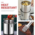 Stainless Steel Deep Fryer Frying Pot With Strainer 12ML Capacity | Basket Deep Fryer Pot for Baking Frying Boiling Home Kitchen