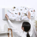 Ac Protective Dust Cover  Cute Cartoon Printing Dust Cover for air condition (Random design &amp; Color)1 ton