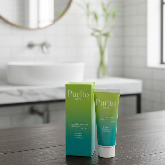 Purito GreenShield Bamboo Infused Skin Defense & Deep Barrier Recovery Cream �120g Moisturizing and Protective Face Cream