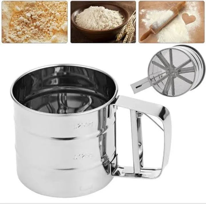 Flour Sifter, Stainless Steel Sifter for Baking – photo 1