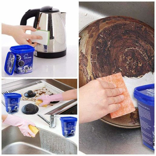 Cleaner Kitchen Washing Pot Bottom Black Scale Decontamination Household Stainless Steel Cleaning Paste Powerful (  Made in China )500g