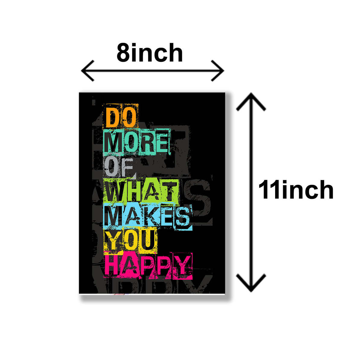 set of 6 Motivational sticky canvas frames – photo 1