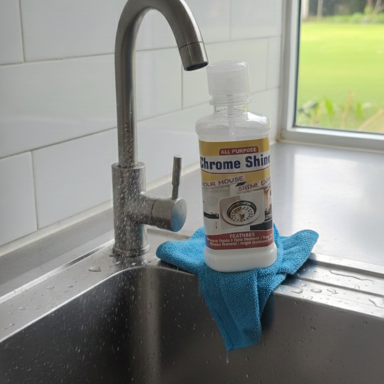 All Purpose Chrome Shine Cleaner 200ml �Powerful Stain, Rust And Grease Removal For Bright And Shiny Stainless Steel Surfaces