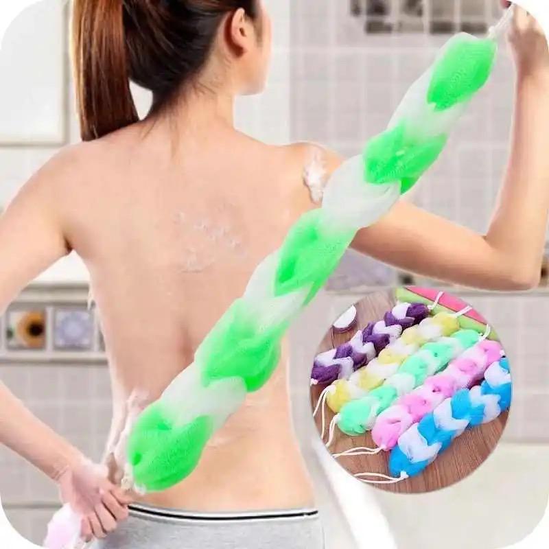 Rub Back Belt Bathroom Tools New Cleaning The Back Twist Bath Sponge Bath Towel Rub Brush Pull Back Strip (2 pcs set)