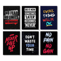 set of 6 Motivational sticky canvas frames – photo 1