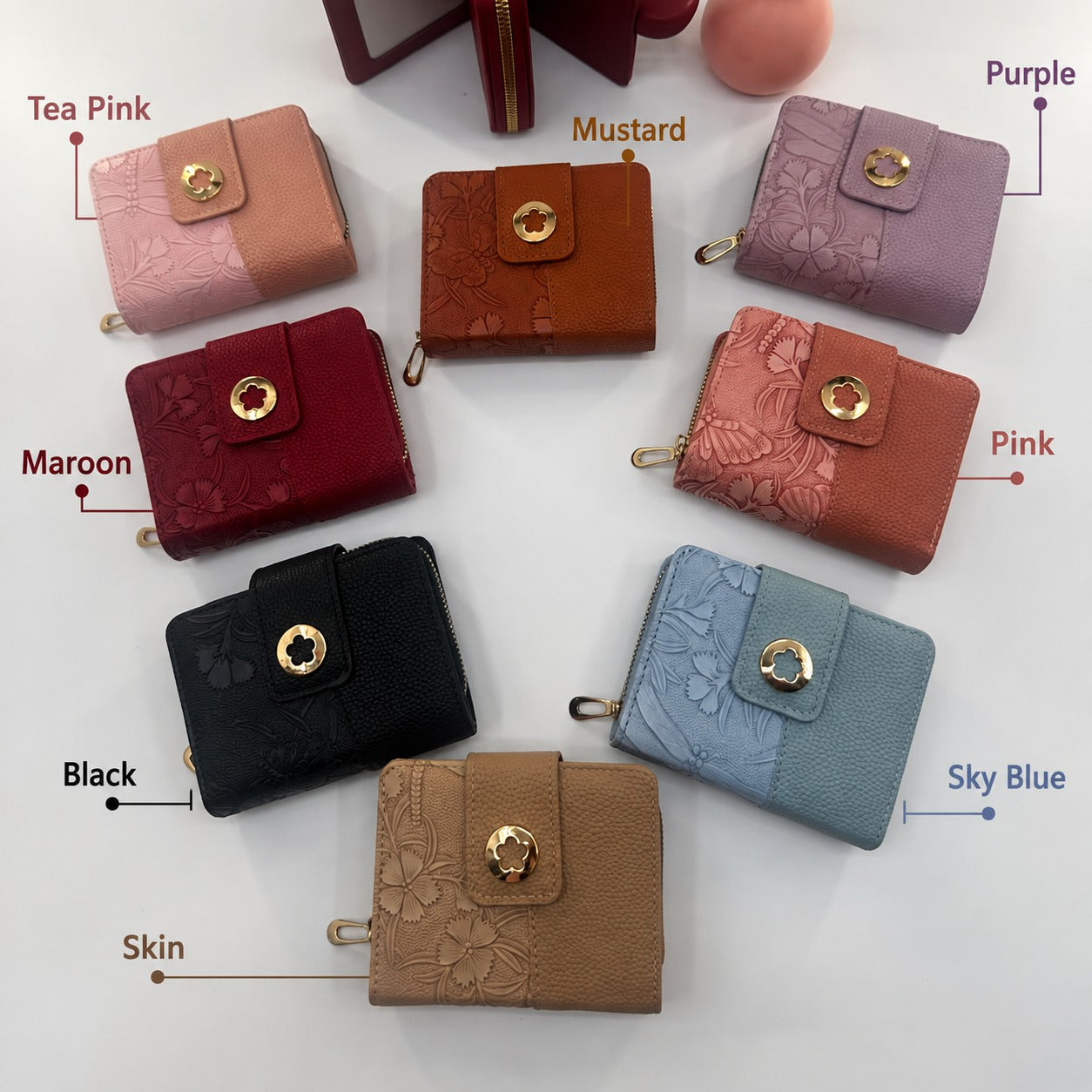 Premium Imported Ladies Check Flap Wallet with
