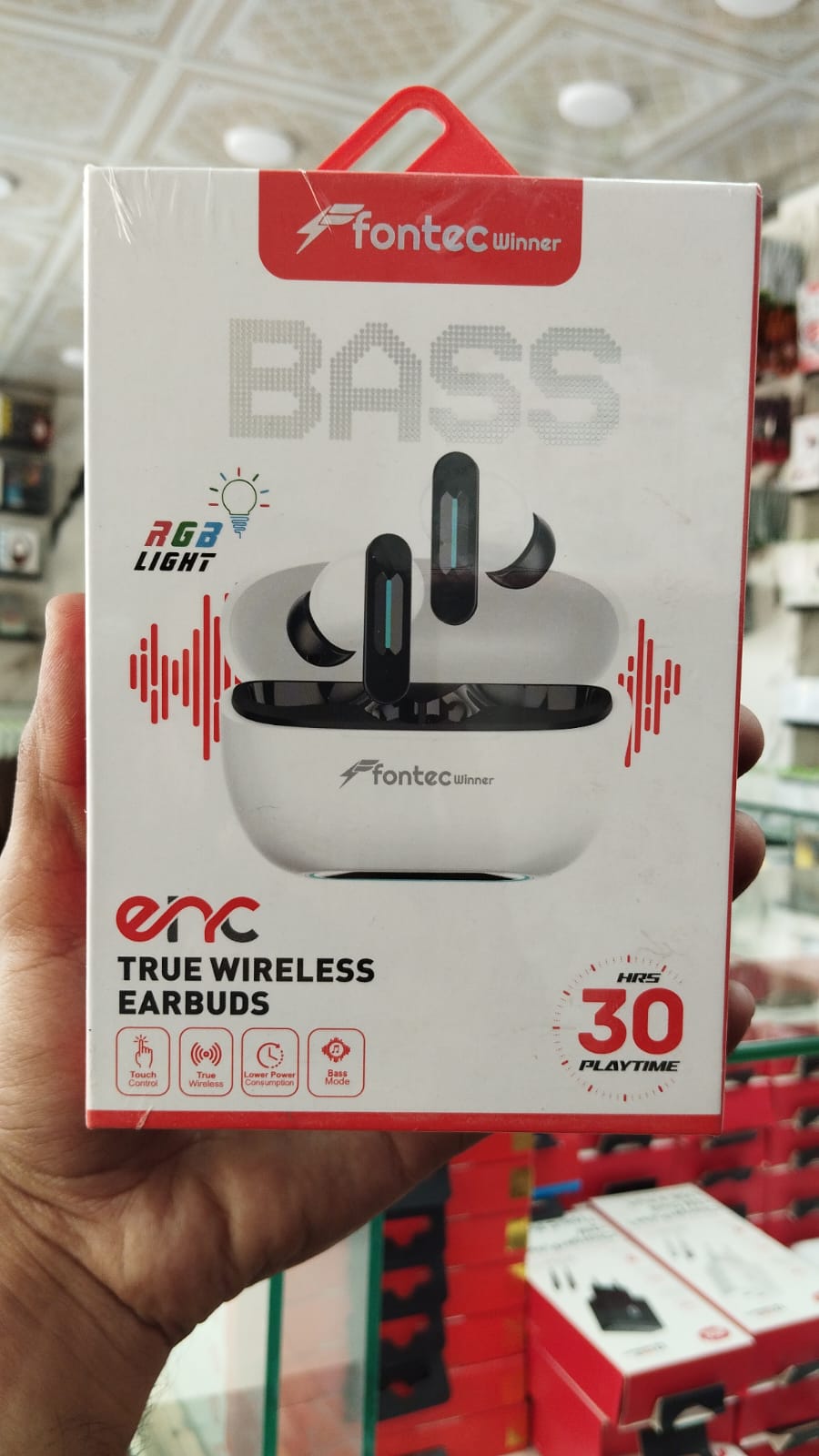 Fontec Winner TWS Wireless Earbuds �Bluetooth 5.3 Gaming Earphones with ENC Noise Cancellation & Surround Sound