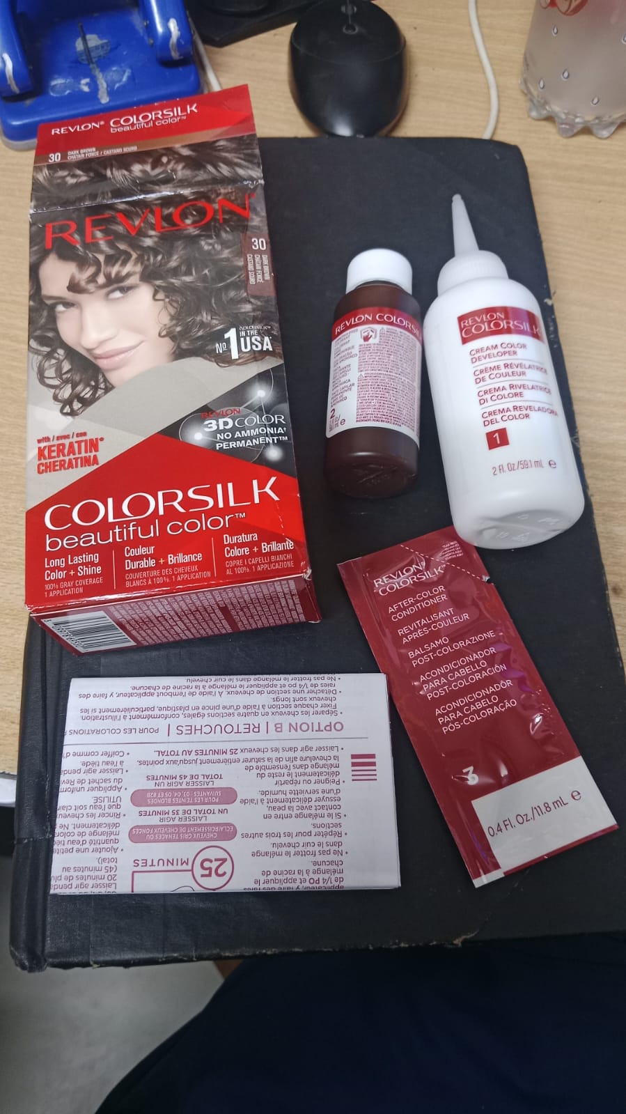 Revlon ColorSilk Hair Color #30 Dark Brown �Ammonia Free Permanent Hair Dye
