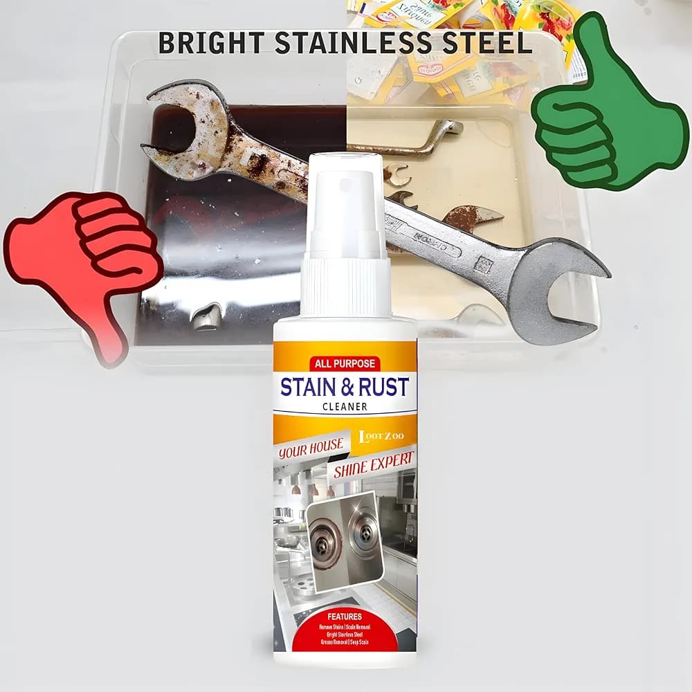 All Purpose Stain & Rust Cleaner �Powerful Multi-Surface Rust Remover with 100% Guaranteed Results - 30ML