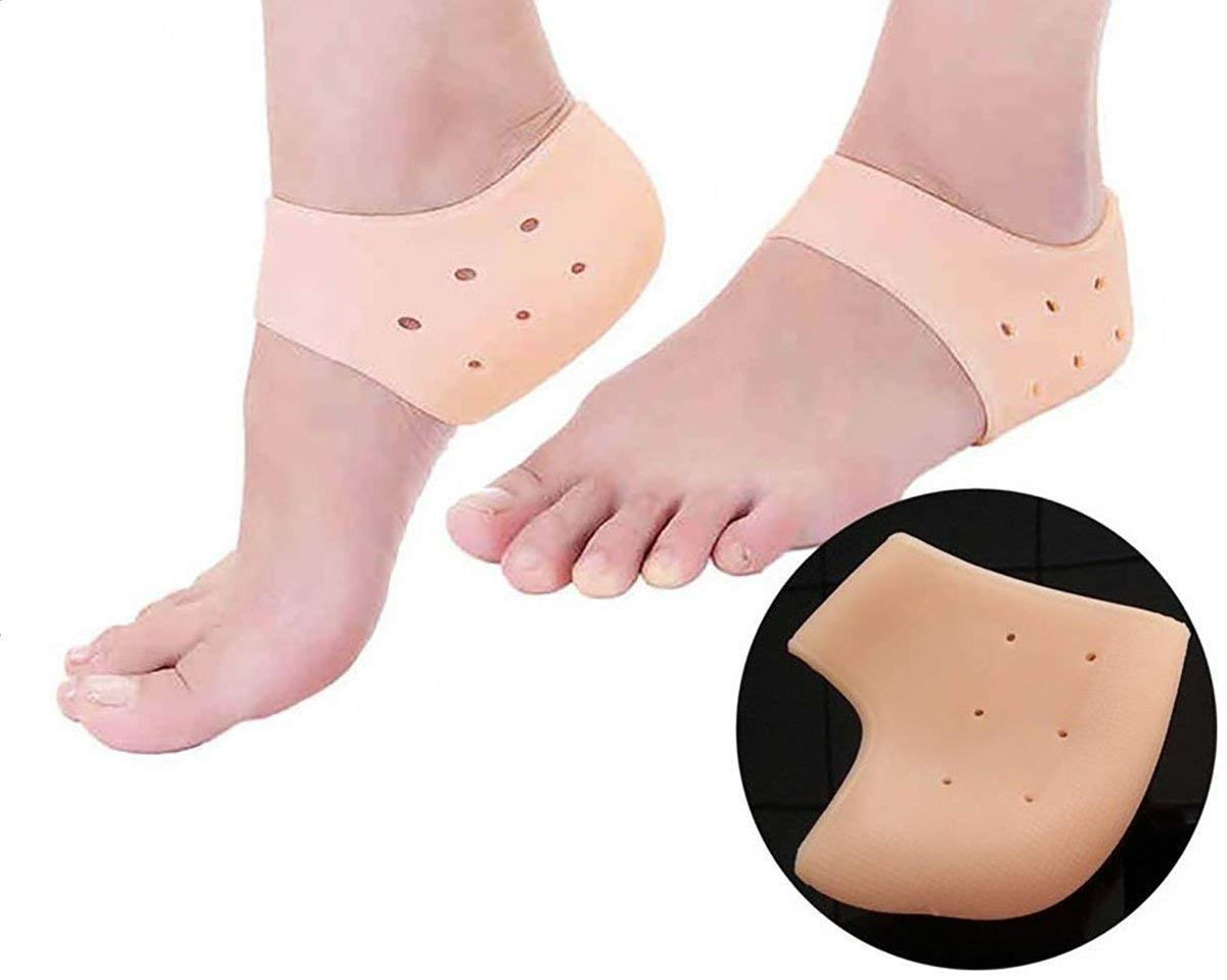 Silicone Anti-Crack Half Heel Socks Set – photo 2