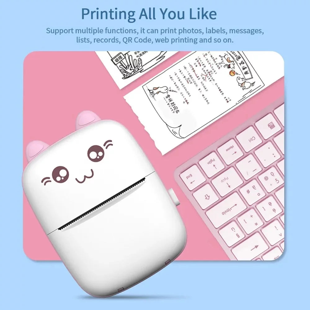 Mini Portable Pocket Thermal Printer �Wireless Receipt & Photo Printer (Random Color)
