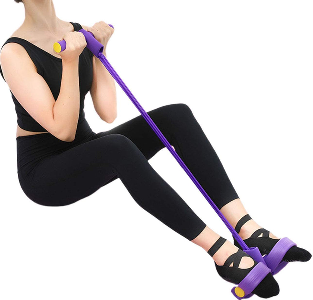 Foot Pedal Resistance Band Elastic Sit-Up Pull