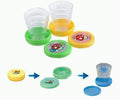Pack of 2  Magic Glass for Kids, Folding Collapsible Magic Cup, Foldable Mug Glass for Travel, Outdoors, Hiking (Random Color)