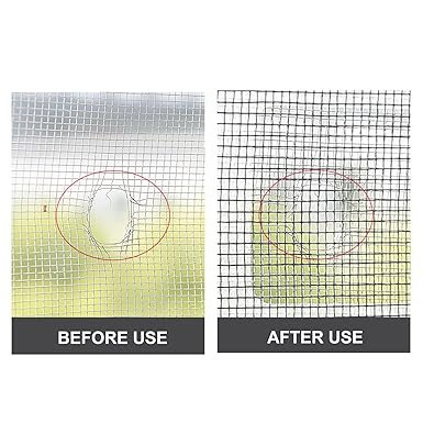 Pack of 10 - Multifunctional Sticker Drainer Net for bathroom, kitchen etc | Window Screen Repair Patches