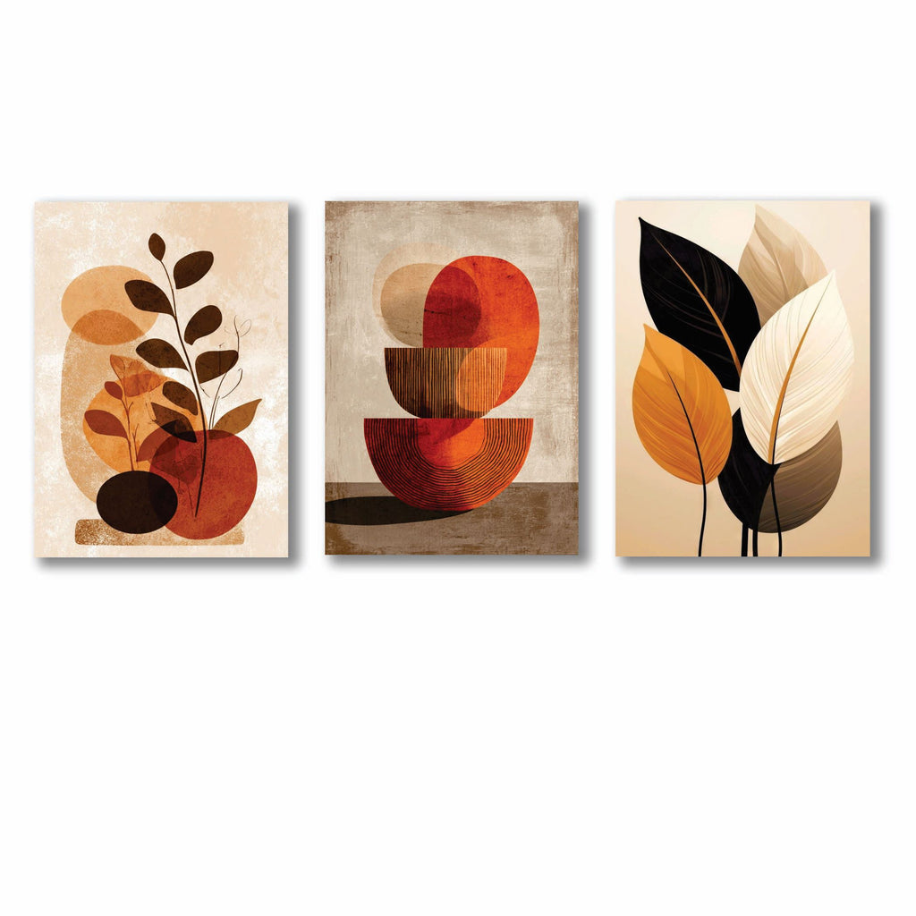 Set of 3 Premium Wall Art Photo Tiles �Modern Home Decor Sets 8x11