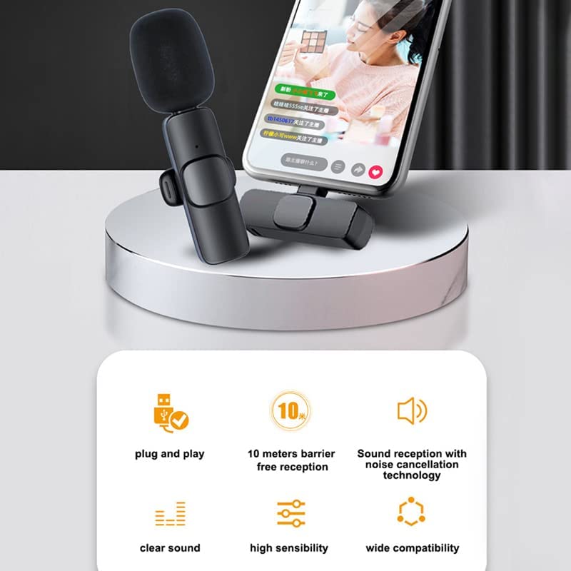 K9 Multi-Interface Wireless Collar Microphone Type-C &