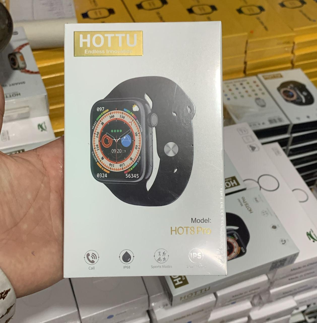 HOTTU Smart Watch Hot 8 Pro ? | 2.02" HD IPS LED Display | Water Resistant | Heart Rate & Music Control | Android Compatible