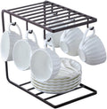 Metal Mug Stand Holder Tree Rack �Modern Space-Saving Mug Organizer with Smooth Hooks for Kitchen & Coffee Corner Decor
