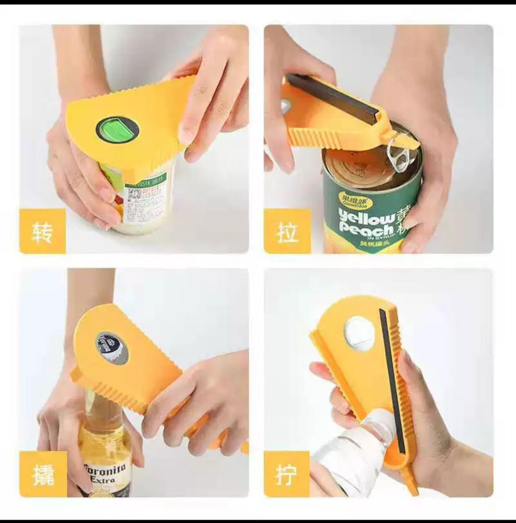 Jar Opener - Multi Functional Ergonomic Lid Remover Tool For Weak Hands, Seniors, And Effortless Kitchen Gadget For Tight Caps