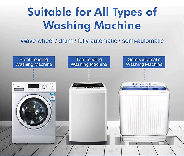 Washing Machine Cleaner Tablets �12 Tablet | Deep Cleaning & Deodorizing for Front Load, Top Load & HE Washers