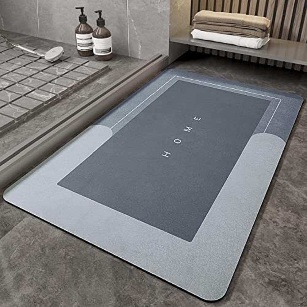 Best Quality Quick-Dry Non-Slip Home Mat �Absorbent, Washable Square Floor Mat for Bathroom, Kitchen &amp; Entryway - Random Color