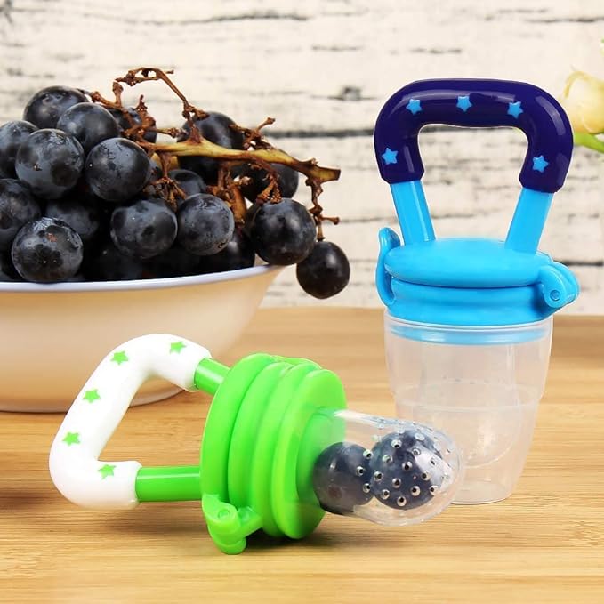 Baby Solid Baby Fruit Pacifier Fresh Fruit Feeder Infant Teething Toy Nibbler Teether Pacifier Safe Silicone Pacifier (random color)