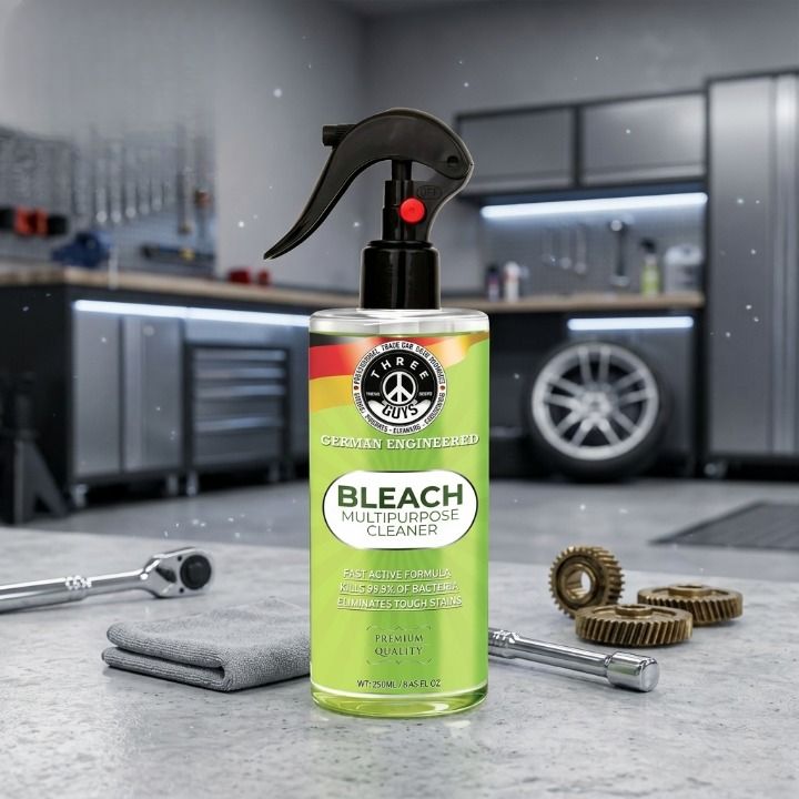 Three Guys Multipurpose Cleaner With Bleach Disinfects Removes Tough Stains And Kills 99.9 Percent Of Germs 250ml