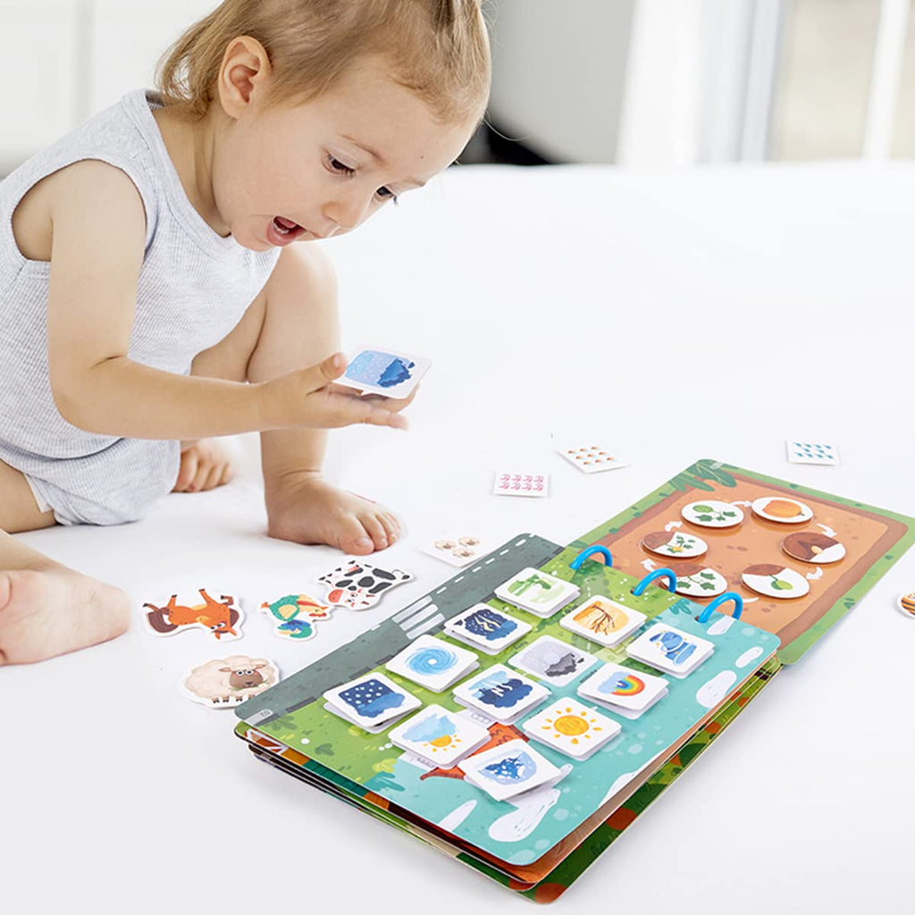 Busy Book, Quiet Book, Toddler Busy Book, for 2-4 Years Old Preschool Activity Toy Books Help Develop Learning Skills,(Only Math )